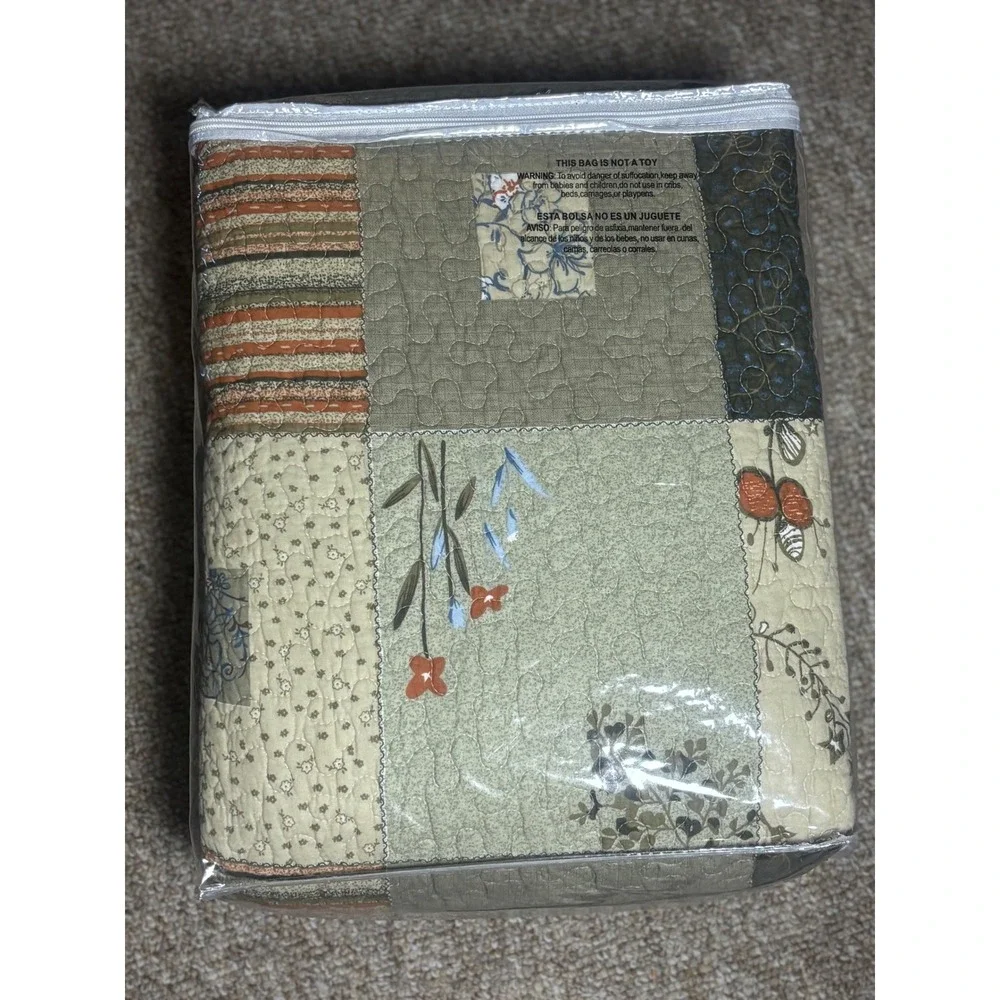 Greenland Home Fashions Sedona Patchwork Quilt King Set